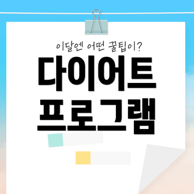 다이어트 프로그램