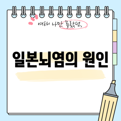일본뇌염의 원인