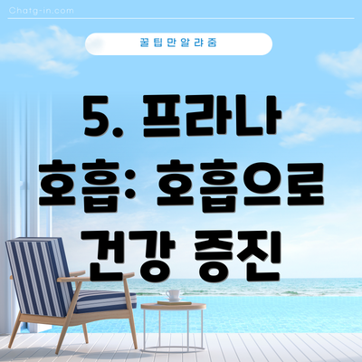 5. 프라나 호흡: 호흡으로 건강 증진