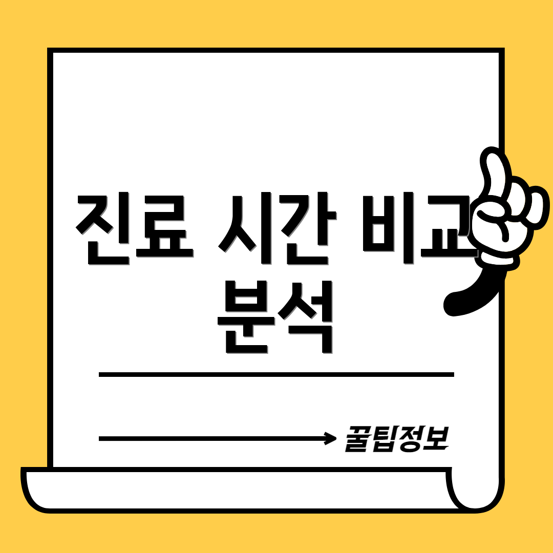 진료 시간 비교 분석