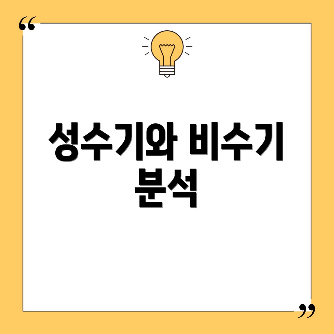 성수기와 비수기 분석