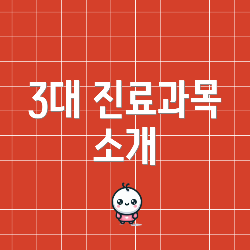 3대 진료과목 소개