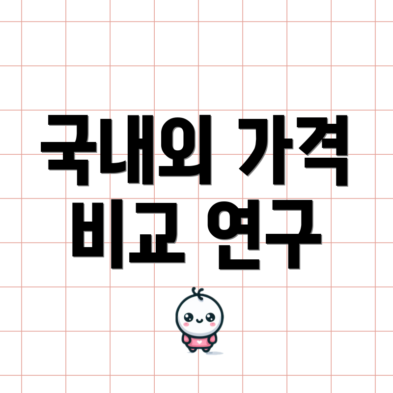 국내외 가격 비교 연구