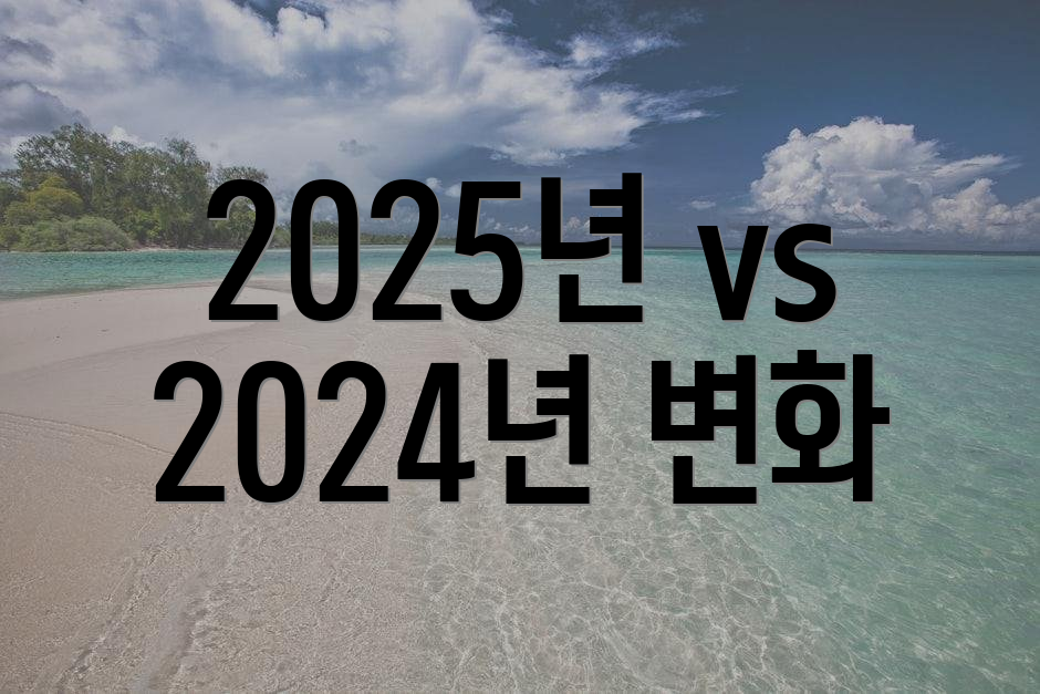 2025년 vs 2024년 변화
