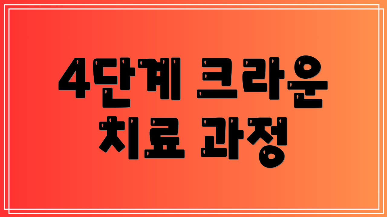 4단계 크라운 치료 과정