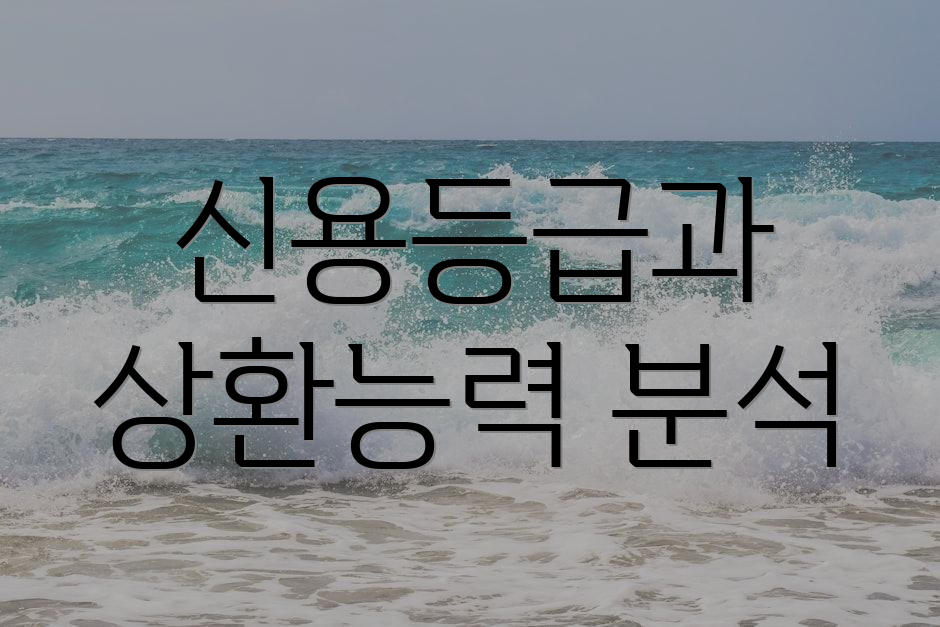 신용등급과 상환능력 분석