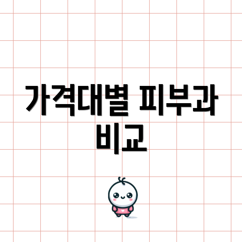 가격대별 피부과 비교