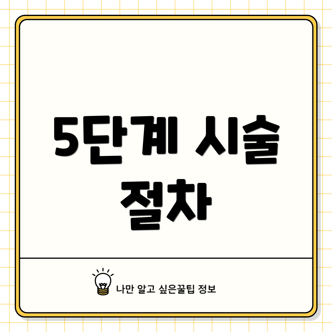 5단계 시술 절차