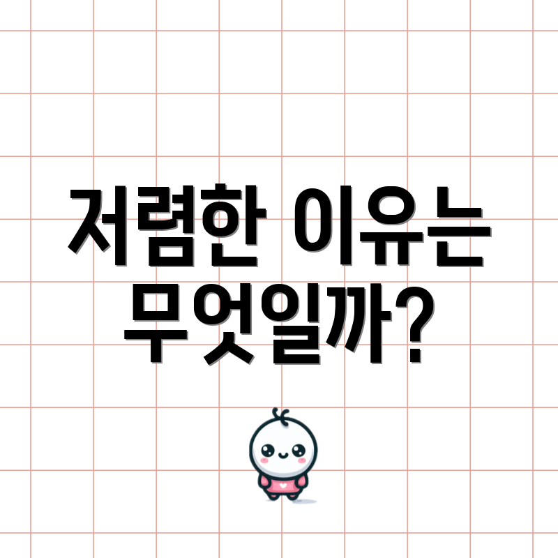 저렴한 이유는 무엇일까?