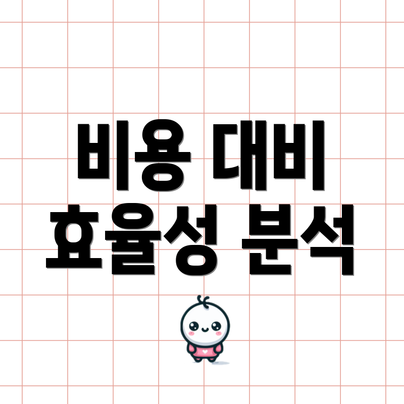 비용 대비 효율성 분석