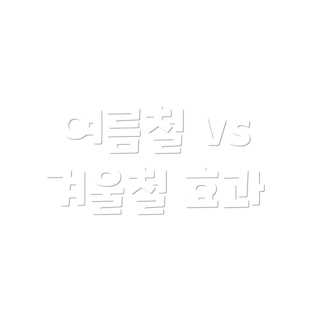 여름철 vs 겨울철 효과