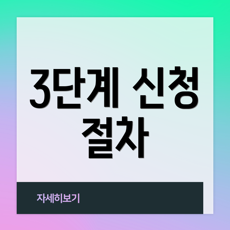 3단계 신청 절차