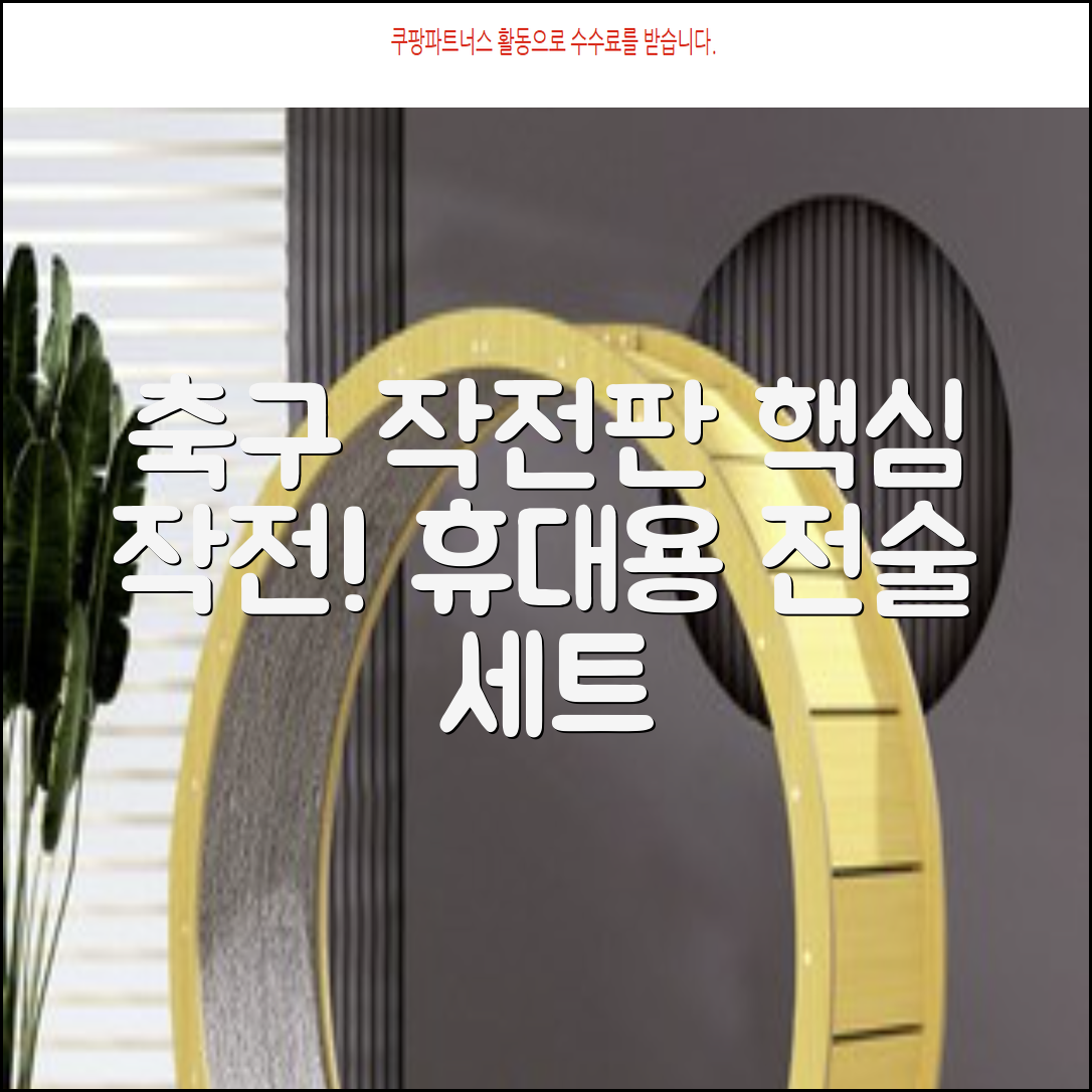 축구 작전판 휴대용 자석 전술 보드 라인업 전략 풋살 전술판 파우치형 세트, 1개 추천 리뷰