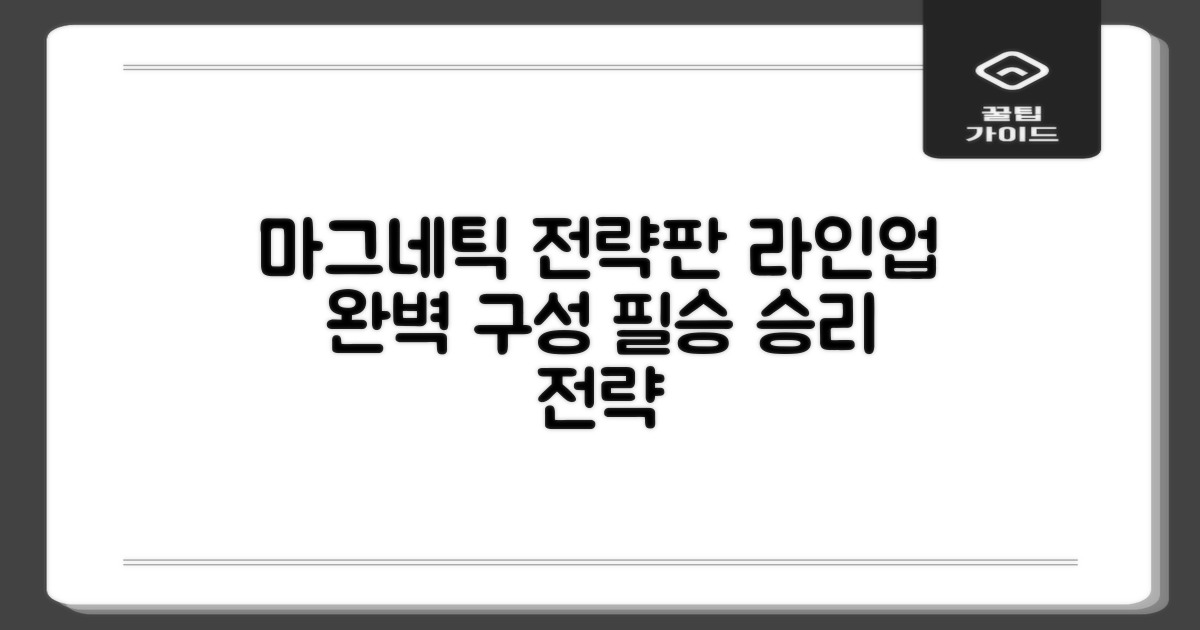 마그네틱 전략판, 라인업 완벽 구성