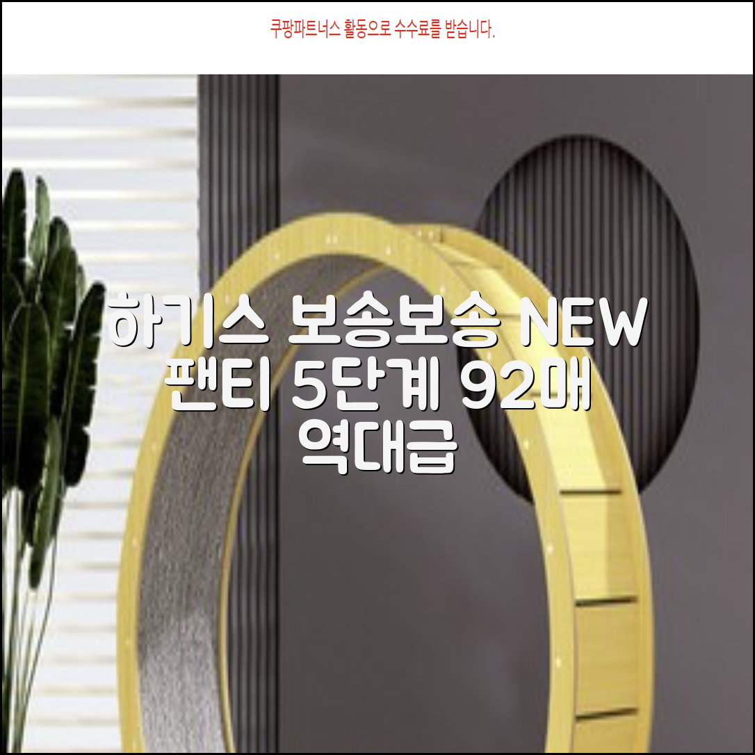 하기스 NEW 보송보송 팬티형 기저귀 공용, 5단계, 92매 추천 리뷰