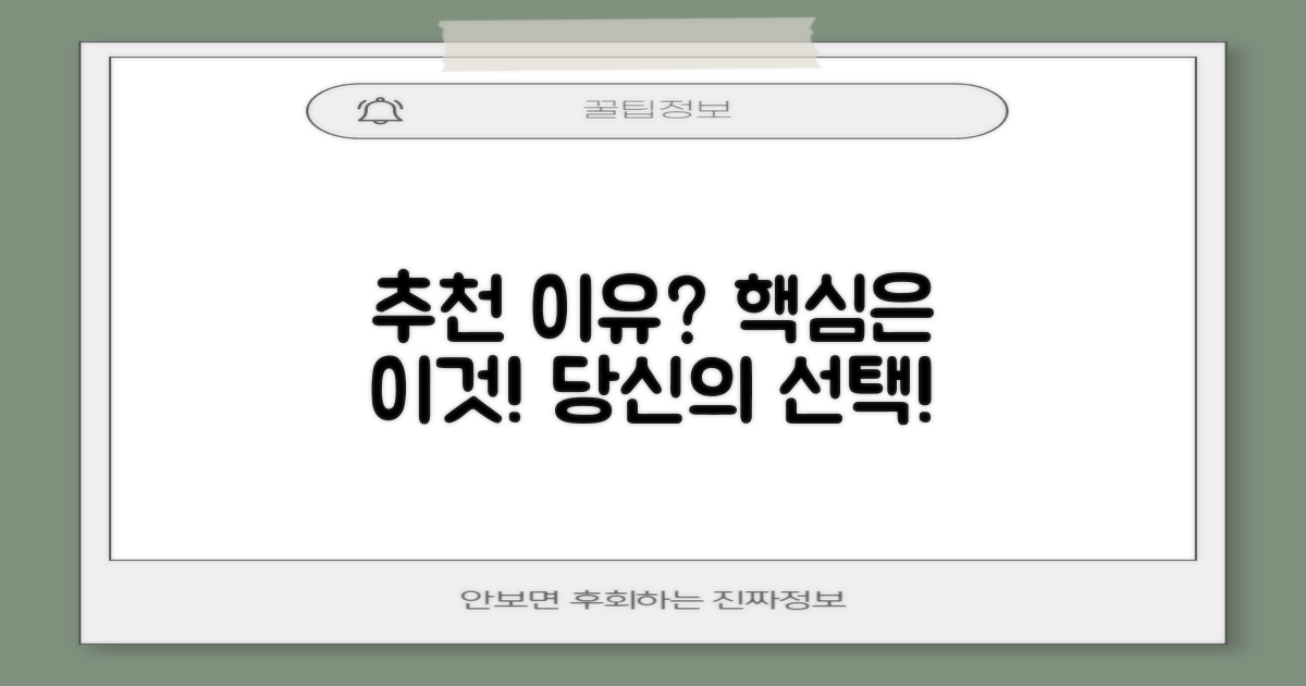 추천하는 이유, 무엇일까요?