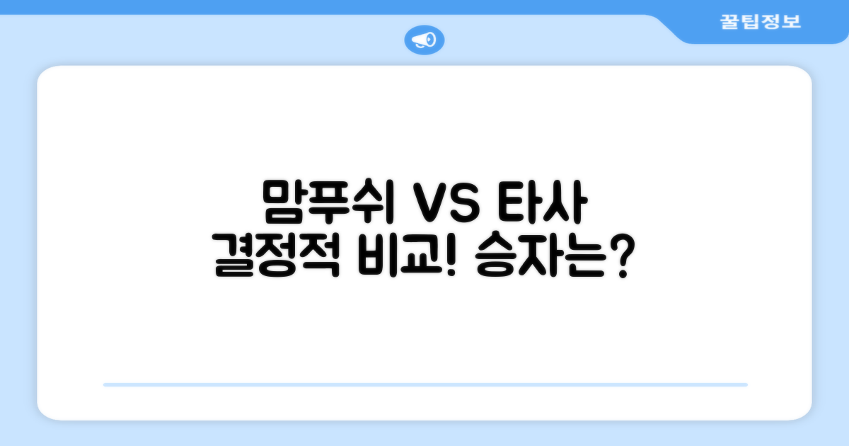 맘푸쉬 vs 타사 비교