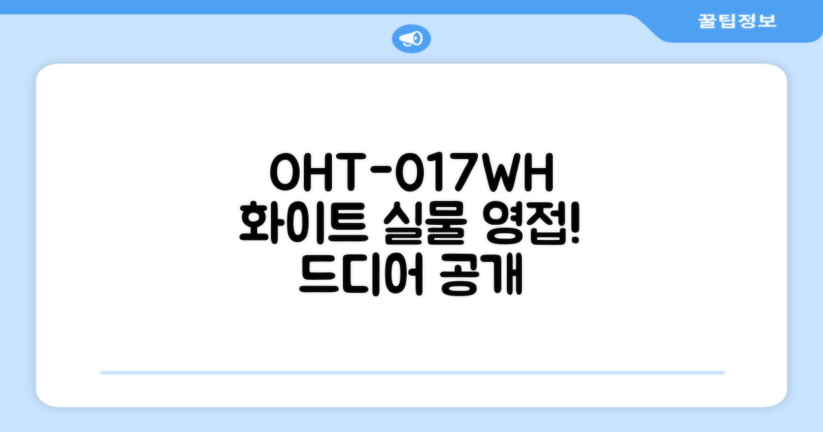 OHT-017WH, 화이트 실물 영접