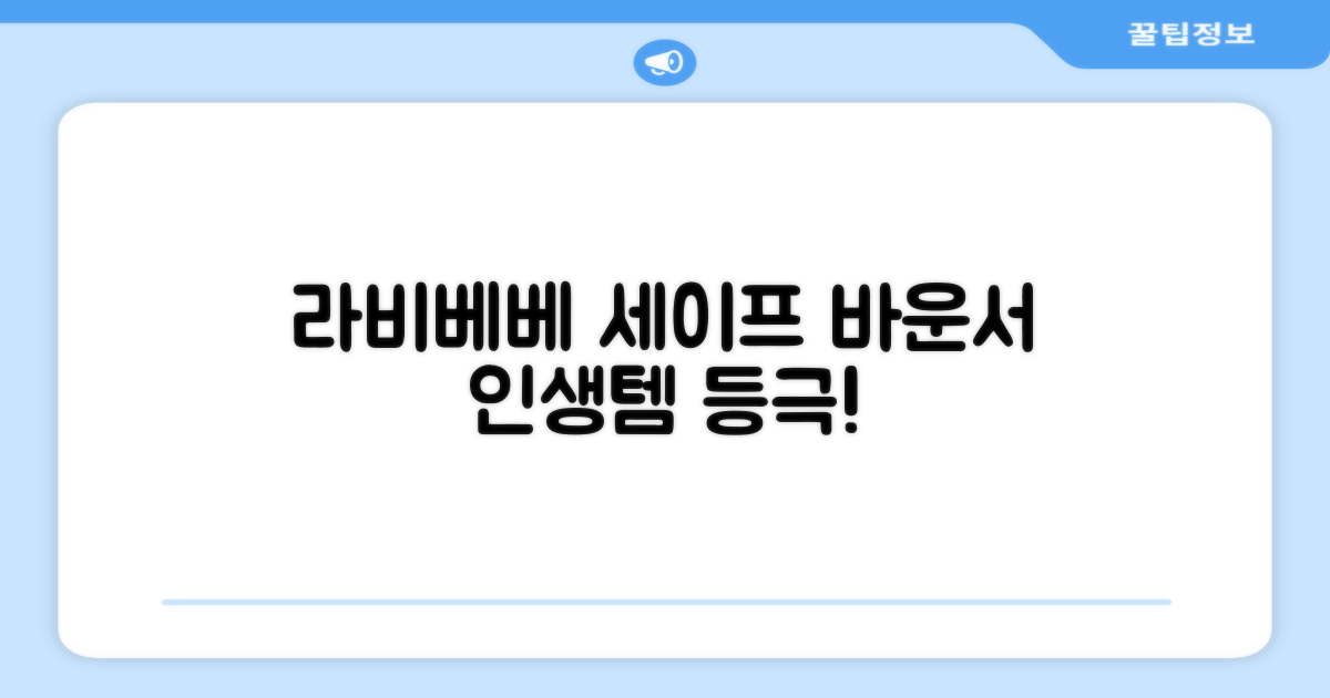 라비베베 세이프 바운서 추천 리뷰