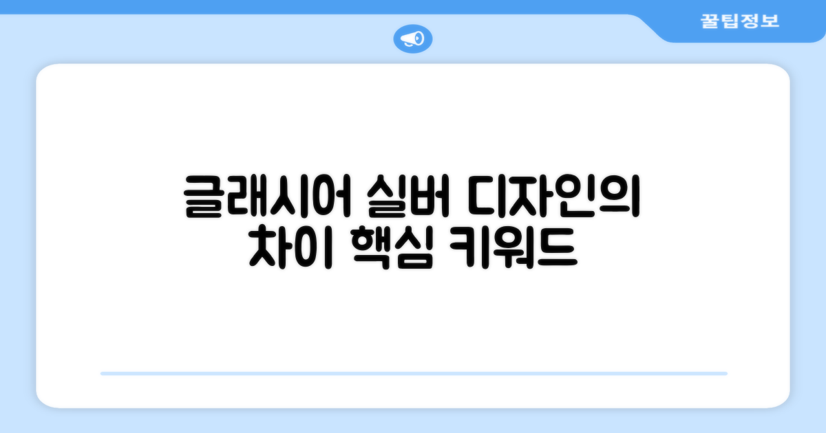 Glacier Silver, 디자인의 차이