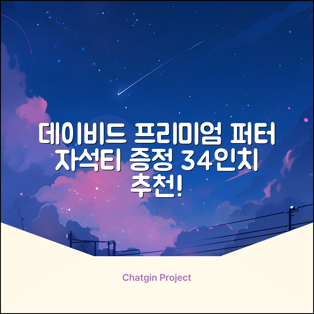 데이비드 프리미엄 투어 퍼터 말렛 블레이드 + 자석티 증정 퍼트 반달 일자, 34인치 추천 리뷰