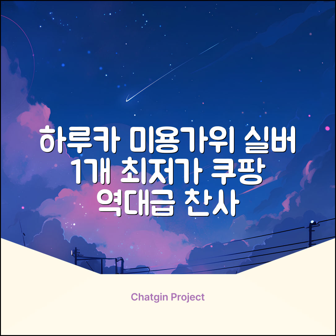 하루카 미용가위 세트, 실버, 1개 추천 리뷰