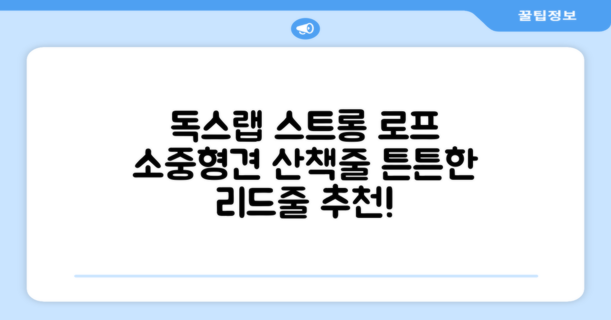 독스랩 1.5m 2m 3m 5m 스트롱 로프 소형견 중형견 대형견 줄 강아지 리드줄 산책줄, 블랙, 1개 추천 리뷰