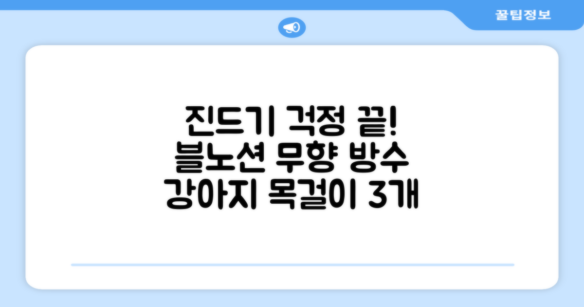 블노션 무향방수 강아지진드기목걸이, 3개, 1L, KS3스몰그레이 추천 리뷰