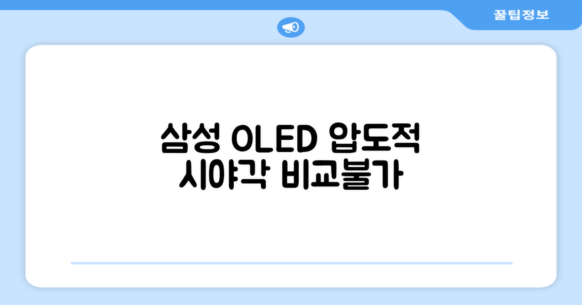 삼성 OLED TV, 놀라운 시야각