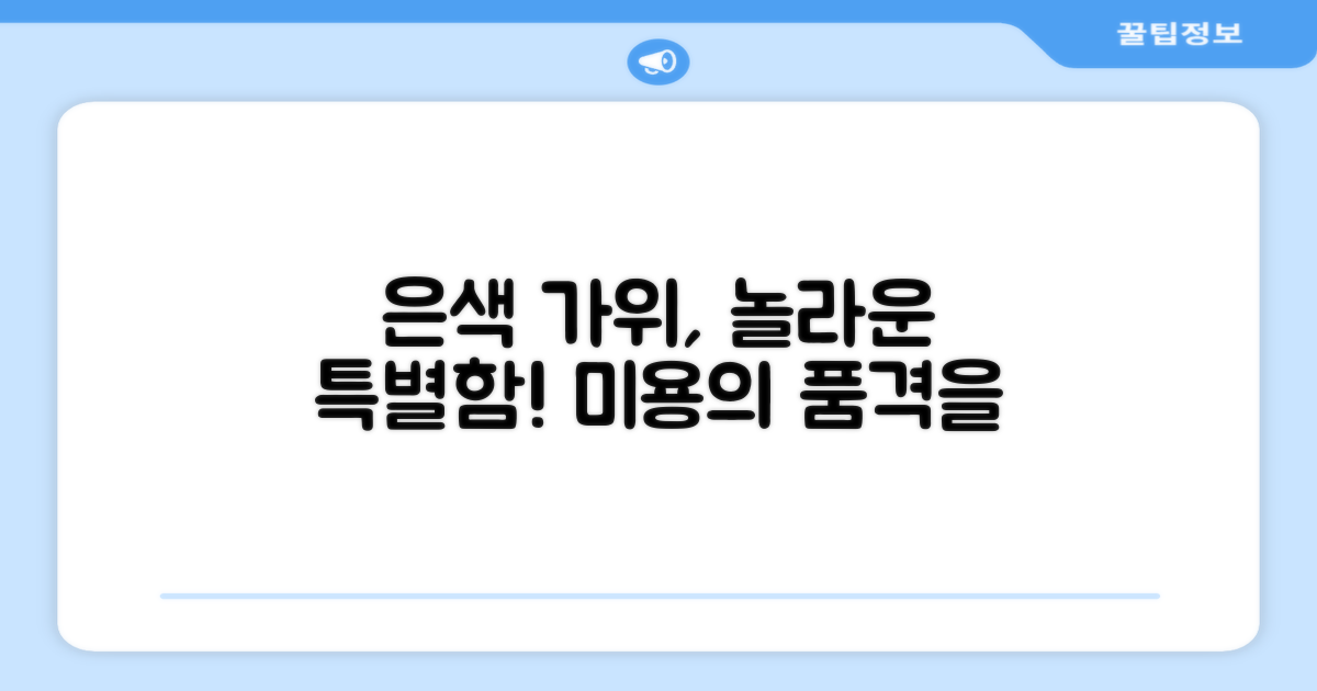 실버 색상, 미용 가위의 특별함은?