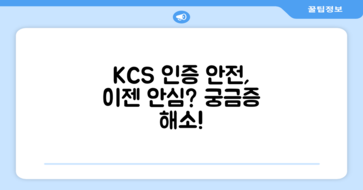 KCS 인증, 안전 걱정은 덜 해도 될까?