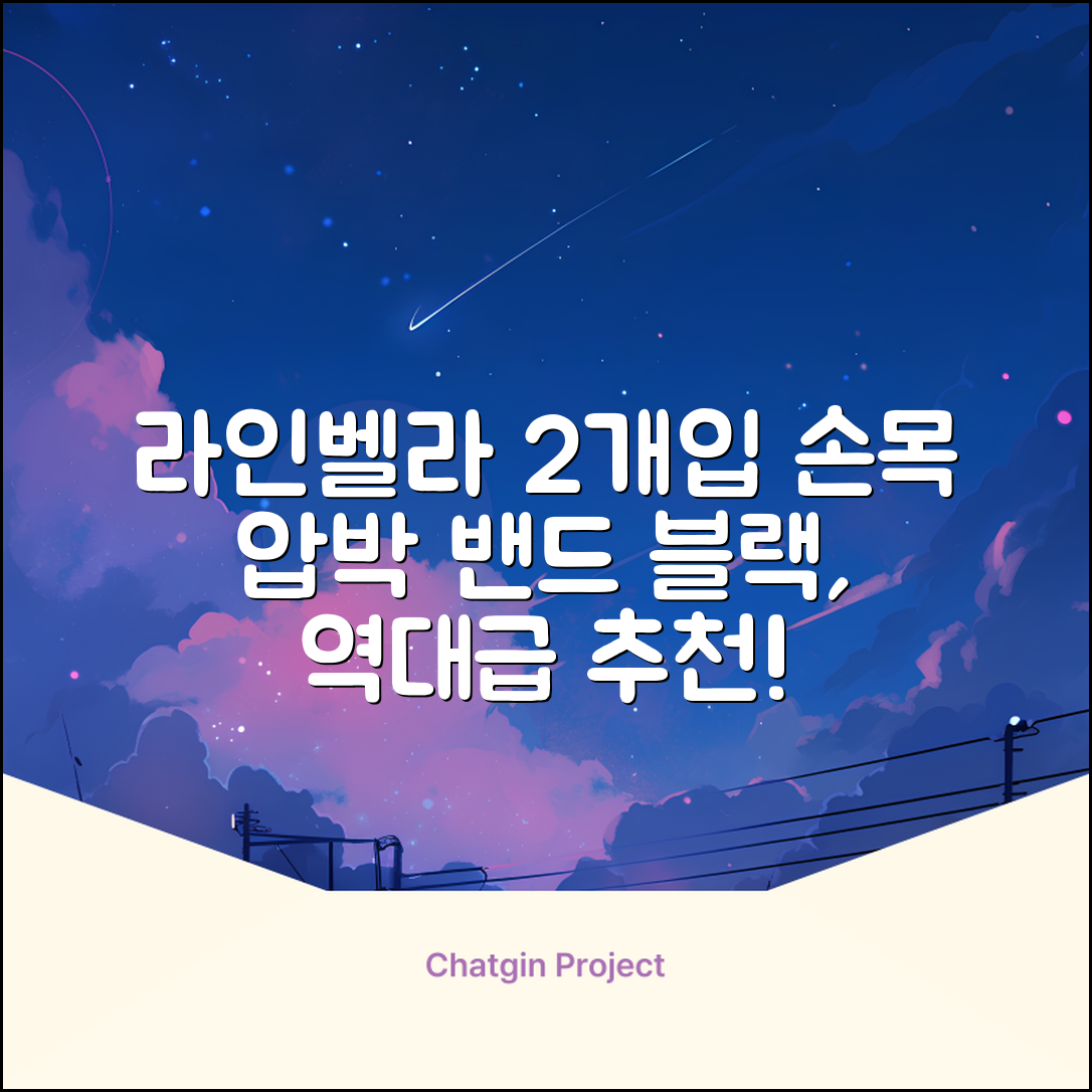 라인벨라 의료용 손목 압박용 밴드 블랙, 2개 추천 리뷰