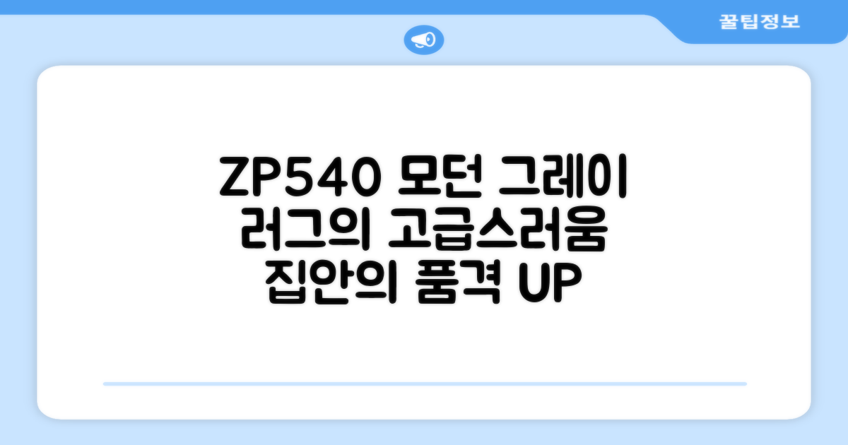 ZP540 러그, 모던그레이의 매력