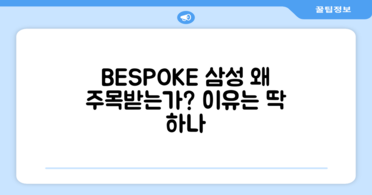 삼성 BESPOKE, 왜 주목받을까?