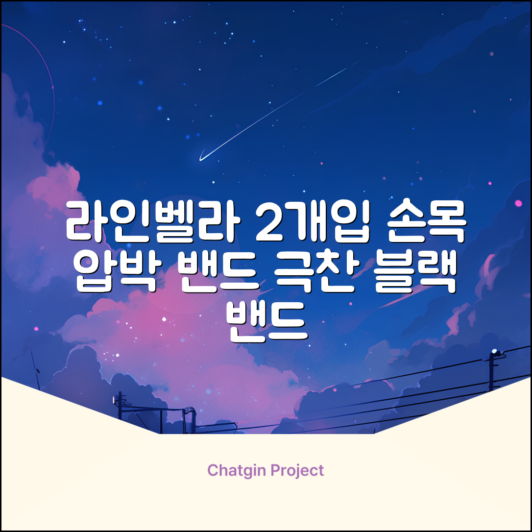 라인벨라 의료용 손목 압박용 밴드 블랙, 2개 추천 리뷰