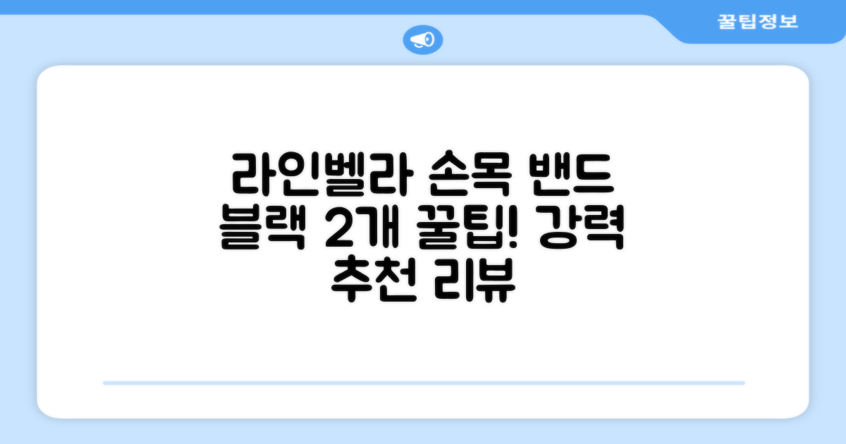 라인벨라 의료용 손목 압박용 밴드 블랙, 2개 추천 리뷰