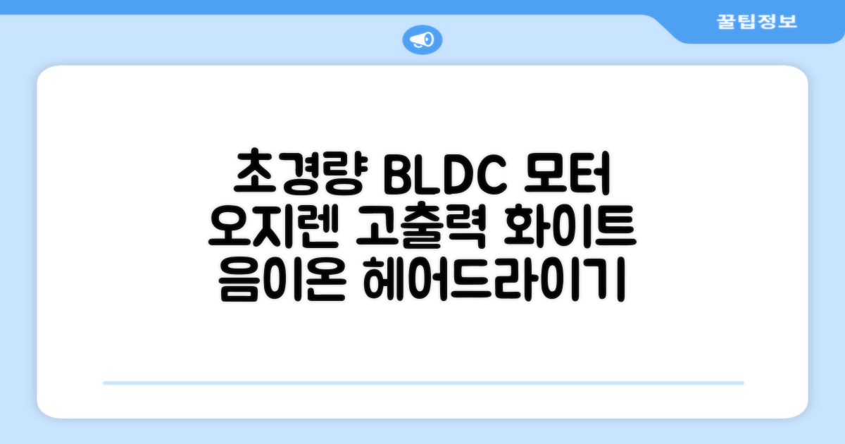 오지렌 초고속 고출력 초경량 음이온 BLDC 모터 헤어 드라이기, 화이트 추천 리뷰