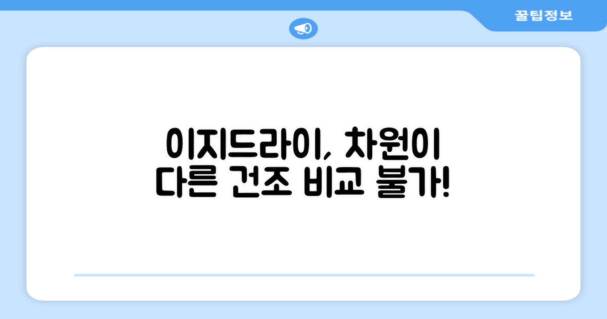 이지드라이, 무엇이 다를까?