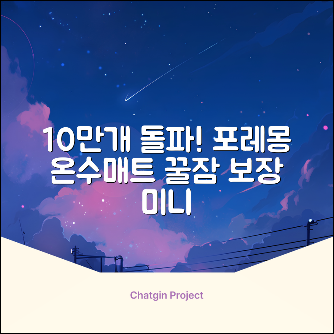 [10만개 판매돌파] 포레몽 온수매트 침대형 BTM-501S, 미니(800x1800mm) 추천 리뷰