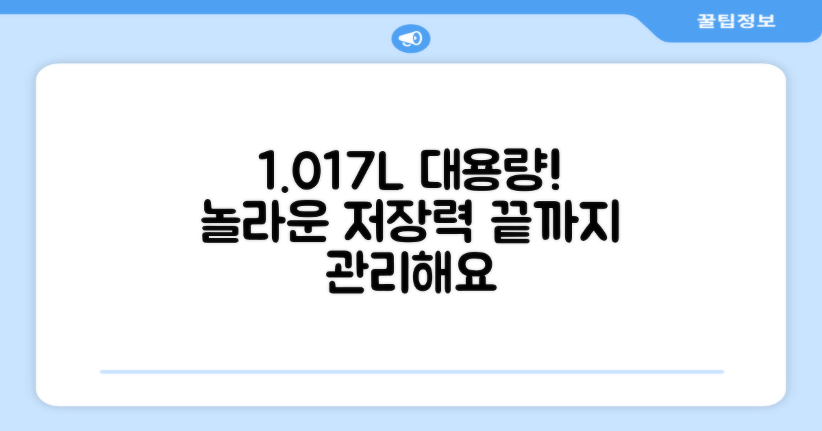 1.017L 대용량으로 관리하세요