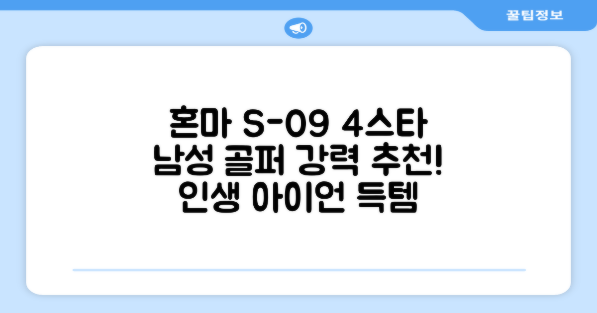 혼마아이언세트 남자아이언세트 S-09 혼마아이언 4스타 4/5/6/7/8/9/10/11/A/S 아이언커버 포함, 그라파이트S 추천 리뷰