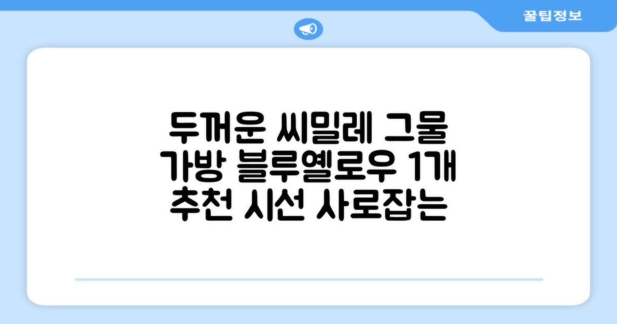 씨밀레 두꺼운 그물 공 가방, 블루 + 옐로우, 1개 추천 리뷰