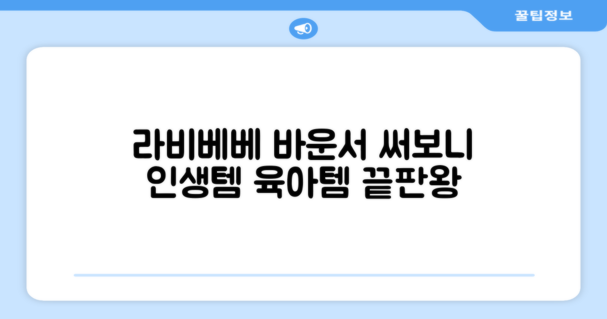 라비베베 바운서, 써보니 알겠네