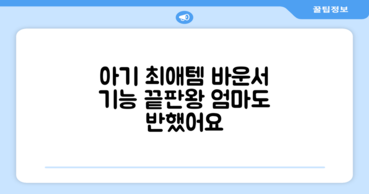 우리 아기 최애템, 바운서 기능 분석