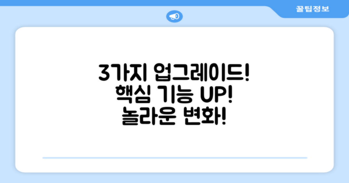 3가지 업그레이드 기능