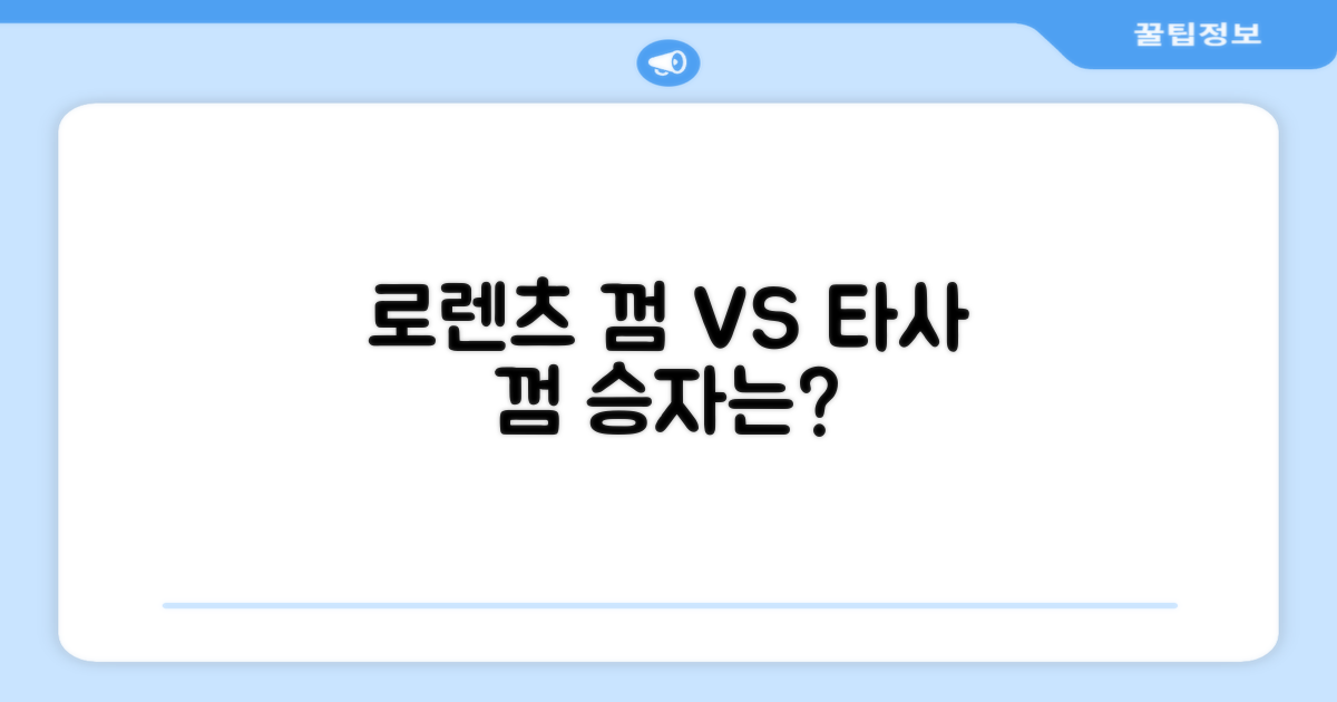 로렌츠 vs 타사 껌 비교