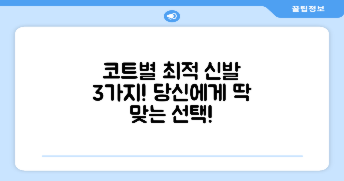 3가지 코트별 최적화 신발