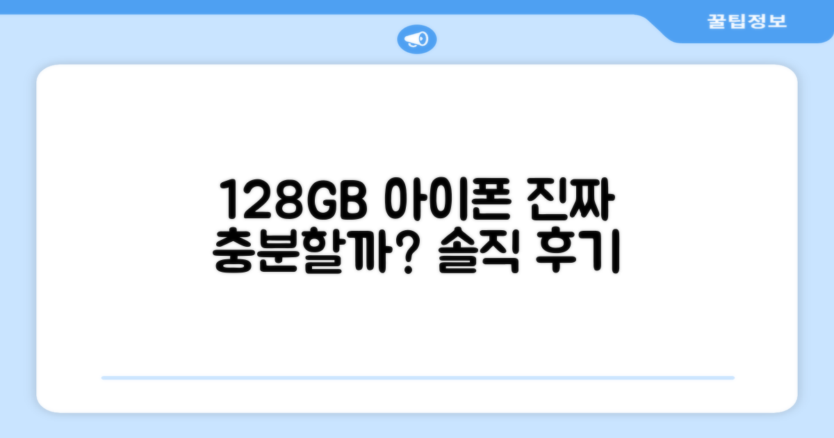 128GB 아이폰, 충분할까?