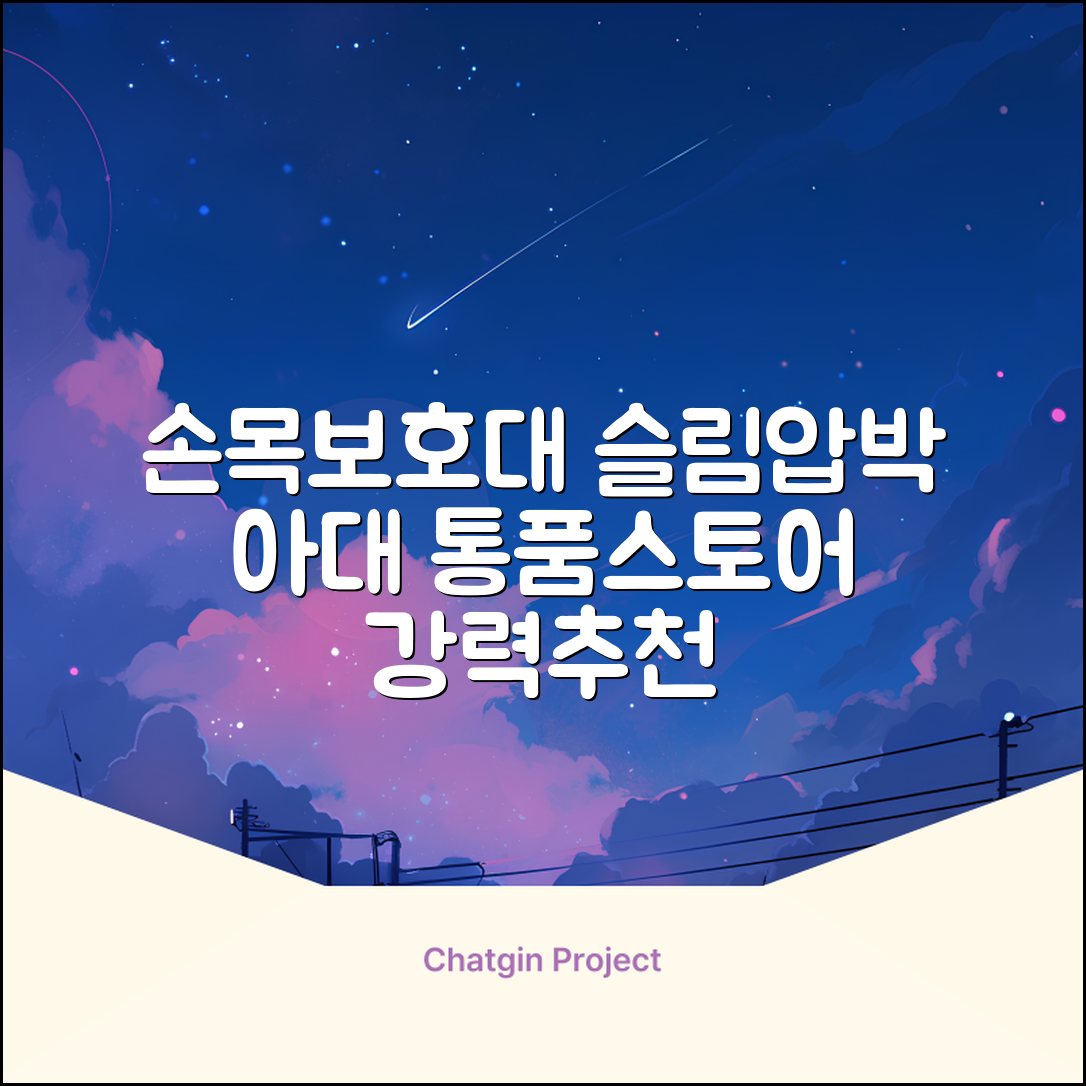 통품스토어 손목보호대 초슬림 압박 아대, 2개, 블랙 추천 리뷰