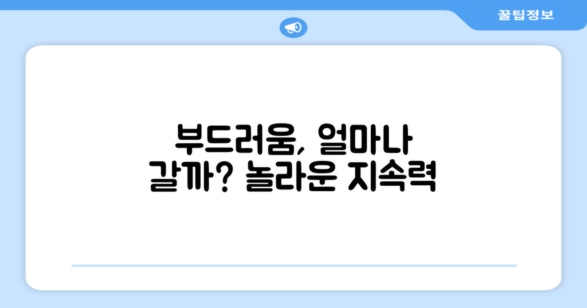 부드러움, 정말 오래갈까?